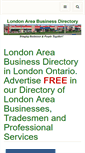Mobile Screenshot of londonareabusinessdirectory.com